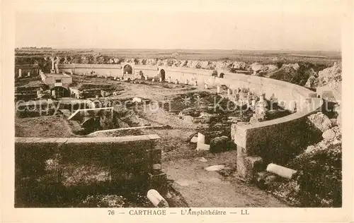 AK / Ansichtskarte Carthage_Karthago Amphitheatre Carthage Karthago