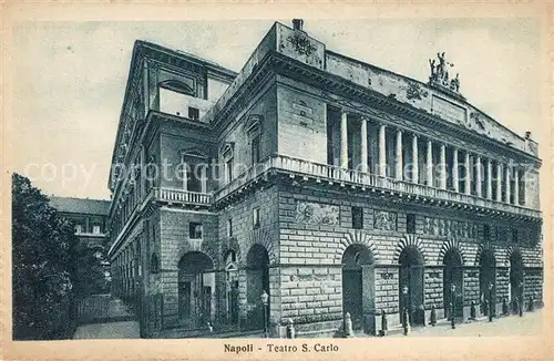 AK / Ansichtskarte Napoli_Neapel Teatro San Carlo Napoli Neapel