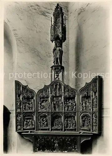 AK / Ansichtskarte Danzig_Westpreussen Marienkirche Marienaltar Reinholdkapelle Danzig_Westpreussen