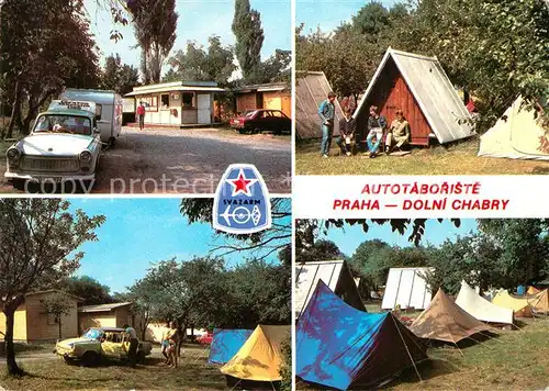 AK / Ansichtskarte Praha_Prahy_Prague Campingplatz Dolny Chabry Praha_Prahy_Prague