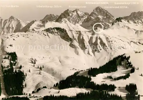 AK / Ansichtskarte Kleinwalsertal Riezlern Winterlandschaft Kleinwalsertal