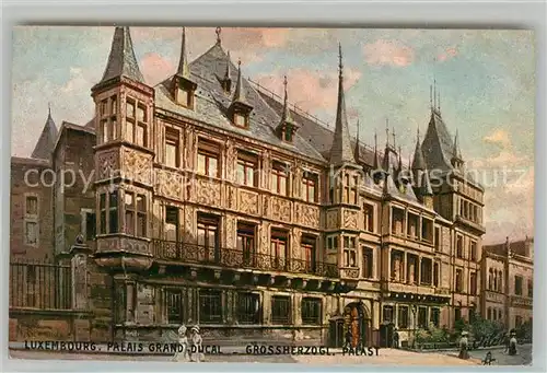 AK / Ansichtskarte Luxemburg_Luxembourg Palais Grand Ducal Kuenstlerkarte Luxemburg Luxembourg