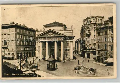 AK / Ansichtskarte Trieste Piazza della Borsa Trieste