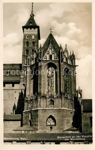 Marienburg_Westpreussen Marienbild an der Kapelle der Marienburg Marienburg_Westpreussen