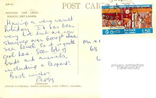 Kandy_Sri_Lanka Across the Lake Kandy_Sri_Lanka