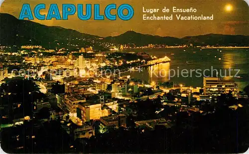 Acapulco Vista panoramica nocturna Acapulco