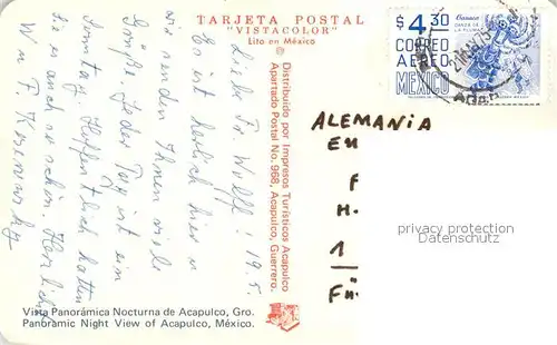 Acapulco Vista panoramica nocturna Acapulco