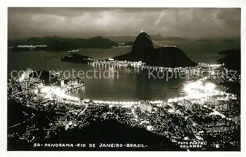 Rio_de_Janeiro Panorama Nachtaufnahme Rio_de_Janeiro