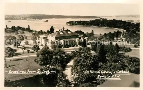 Sydney_New_South_Wales Botanical Gardens and Harbour Sydney_New_South_Wales