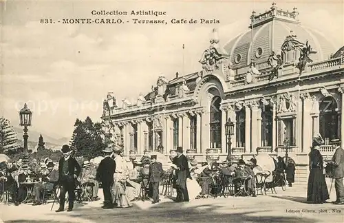 Monte Carlo Terrasse Cafe de Paris Monte Carlo