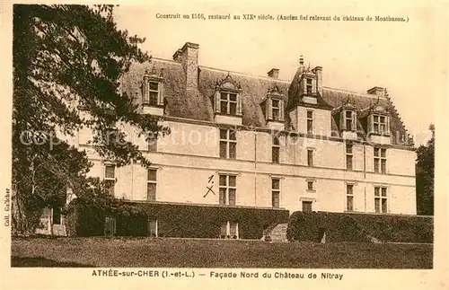 Athee sur Cher Chateau de Nitray Facad Athee sur Cher