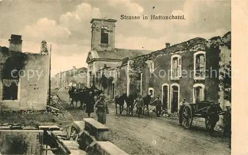 Hattonchatel zerst?rte H?user Soldaten Hattonchatel