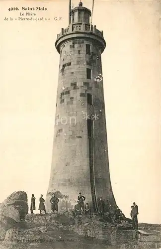 Saint Malo_Ille et Vilaine_Bretagne Le Phare de la Pierre du Jardin Soldaten Saint Malo_Ille et Vilaine