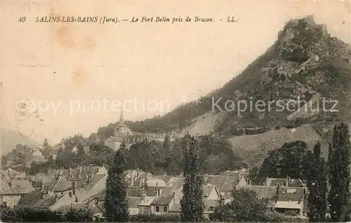 Salins les Bains Fort Belin pris de Bracon Salins les Bains