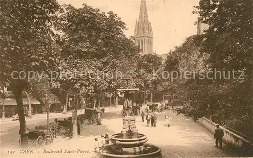 Caen Boulevard Saint Pierre Pferdekutschen Caen