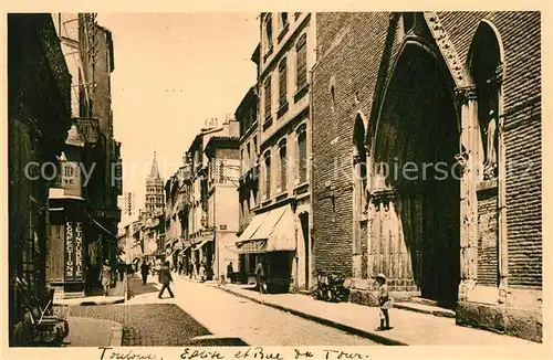Toulouse_Haute Garonne Eglise et Rue du Tour Toulouse Haute Garonne