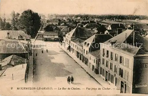 Mourmelon le Grand Rue de Chalons Pferde Vue prise du Clocher Mourmelon le Grand