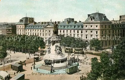 Paris Place de la Republique a Caserne du Chateau d`Eau Paris