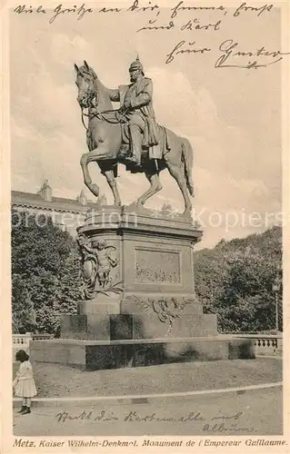 Metz_Moselle Kaiser Wilhelm Denkmal  Metz_Moselle