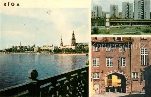 Riga_Lettland Blick auf die Stadt Schwedentor Wohnbauten in Jugla Riga_Lettland