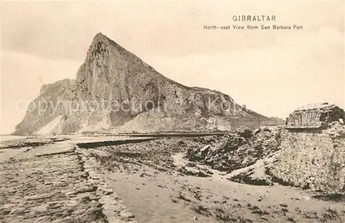 Gibraltar View from San Barbara Fort Gibraltar