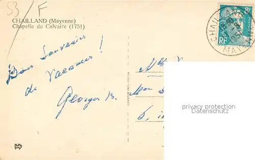Chailland Chapelle du Calvaire Chailland