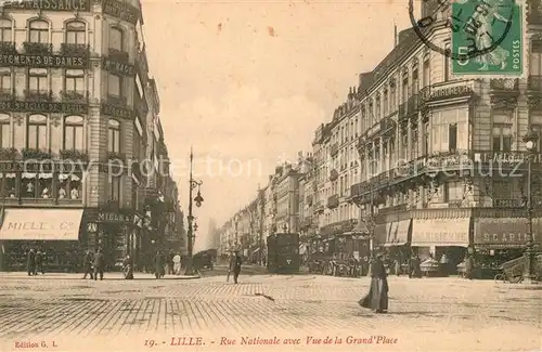Lille_Nord Rue Nationale Grande Place Lille_Nord