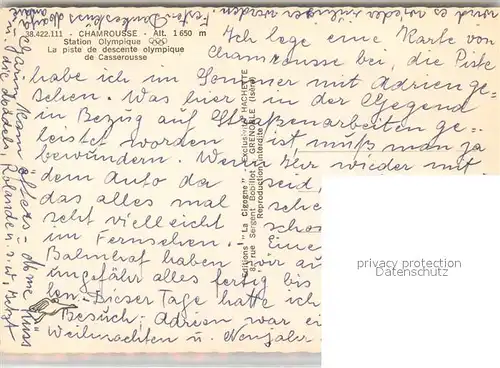 Chamrousse Station Olympique Piste de descente olympique vue aerienne Chamrousse