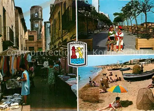 Malgrat_de_Mar Innenstadt Gasse Markt Promenade Kinder Trachten Strand Malgrat_de_Mar