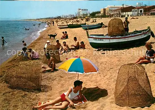 Malgrat_de_Mar Strand Fischerboote Malgrat_de_Mar