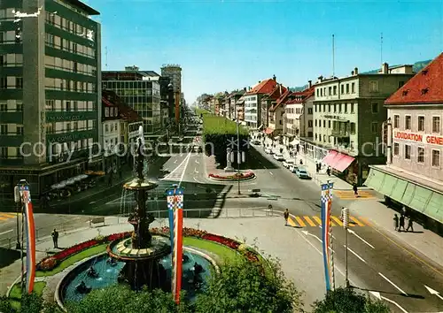 La_Chaux de Fonds Avenue Leopold Robert Fontaine La_Chaux de Fonds