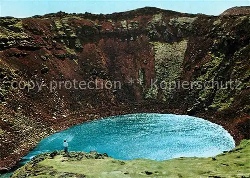 Island Kerio Krater im Grimsnes Vulkangebiet Island