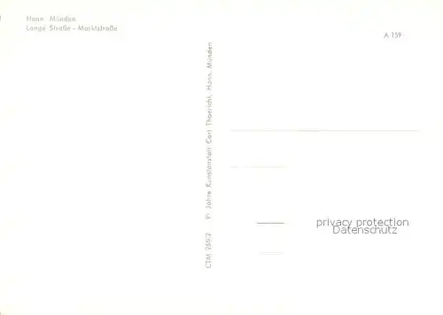 Hann._Muenden Lange Strasse Marktstrasse Altstadt Fachwerkhaeuser Hann. Muenden