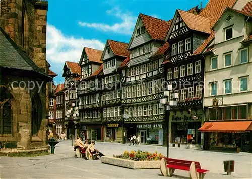 Hann._Muenden Lange Strasse Altstadt Fachwerkhaeuser Hann. Muenden