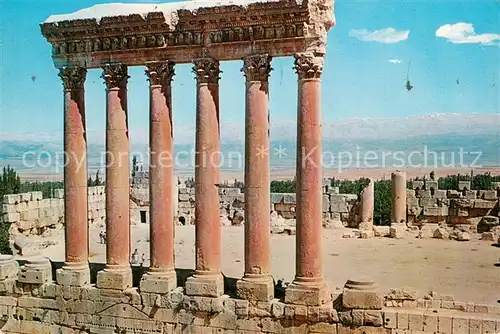 Baalbeck The six columns of the Jupiter Temple Baalbeck