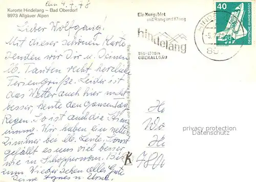 Bad_Hindelang Gesamtansicht mit Alpenpanorama Volkstanz Brauchtum Bad_Hindelang