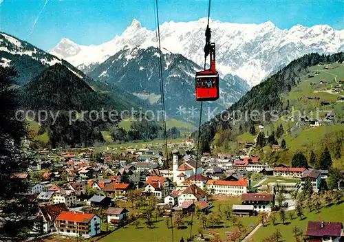 Schruns_Vorarlberg mit Montafoner Hochjochbahn Alpenpanorama Schruns Vorarlberg