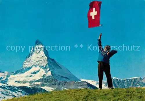 Matterhorn_VS mit Fahnenschwinger Matterhorn VS