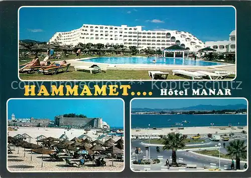Hammamet Hotel Manar Swimming Pool Strand Panorama Hammamet
