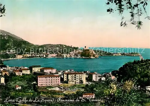 Lerici Panorama da San Terenzo Golfo de La Spezia Lerici