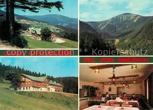 Pec_pod_Snezkou Zahrady Chata Kovosluzba Landschaftspanorama Riesengebirge Pec_pod_Snezkou
