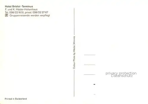 Bern_BE Hotel Bristol Terminus Bern_BE