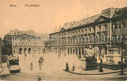 Metz_Moselle Paradeplatz Strassenbahn Metz_Moselle