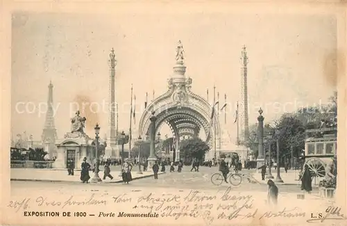 Paris Exposition de 1900 Porte Monumentale Paris