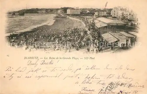 Biarritz_Pyrenees_Atlantiques Les Bains de la Grande Plage  Biarritz_Pyrenees