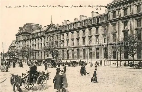 Paris Caserne du Prince Eugene Place de la Republique Paris