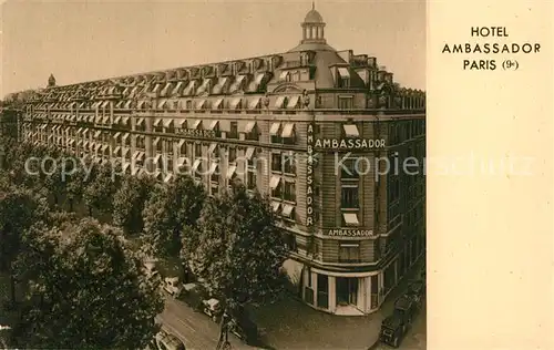 Paris Hotel Ambassador Paris