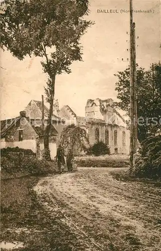Bailleul_Nord zerst?rte Kirche Bailleul_Nord