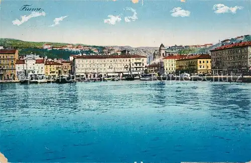 Fiume_Rijeka Hafen Ansicht vom Meer aus Fiume Rijeka