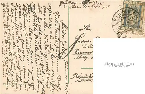 Fiume_Rijeka Hafen Ansicht vom Meer aus Fiume Rijeka